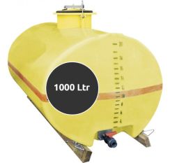 Opslagtank Horizontaal Ovaal 1000 liter (high-speed)