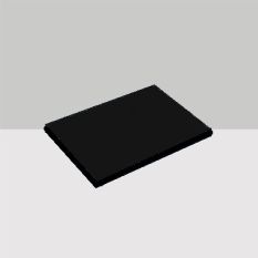 Kunststof snijplank op maat 25mm dik kleur zwart