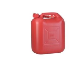Jerrycan voor brandstof zoals benzine en diesel 20 liter kunststof | Rood