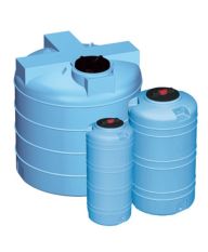 CV watertank in de kleur blauw verticaal model 10000 liter