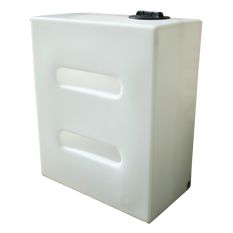 Verticale rechthoekige watertank 750 liter kleur wit met inspectiedeksel