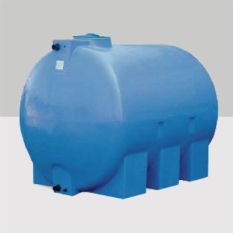 Bovengrondse watertank rond in kleur blauw 3000 liter
