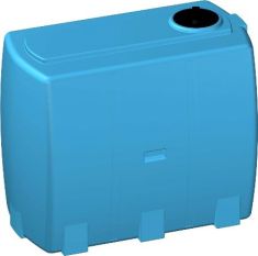 VG watertank 500 liter kleur blauw met inspectie deksel