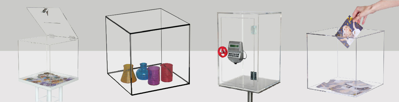 Plexiglas kubus, box of kluis