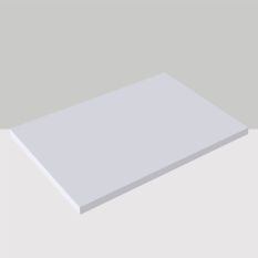 Kunststof snijplaat wit 500x320mm 25mm dik geschikt voor horeca en voedselindustrie