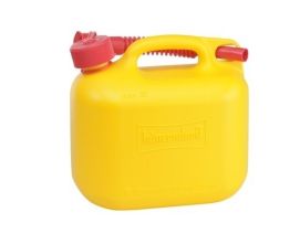 Jerrycan voor brandstof zoals benzine en diesel 5 liter | Geel